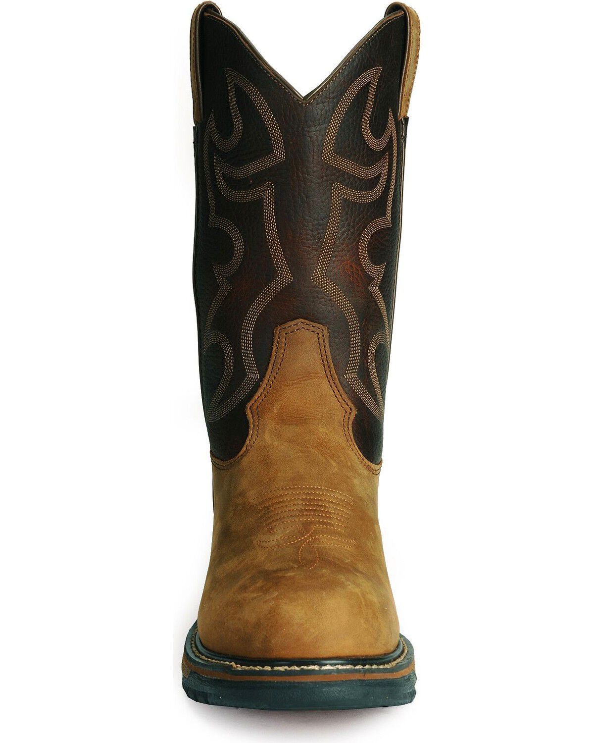 Image #10 - Rocky Men's Branson Roper 11" Western Boots, Brown, hi-res