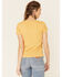 Bandit Brand Women's Dust Gold Howdy Pardner Graphic Tee , Dark Yellow, hi-res