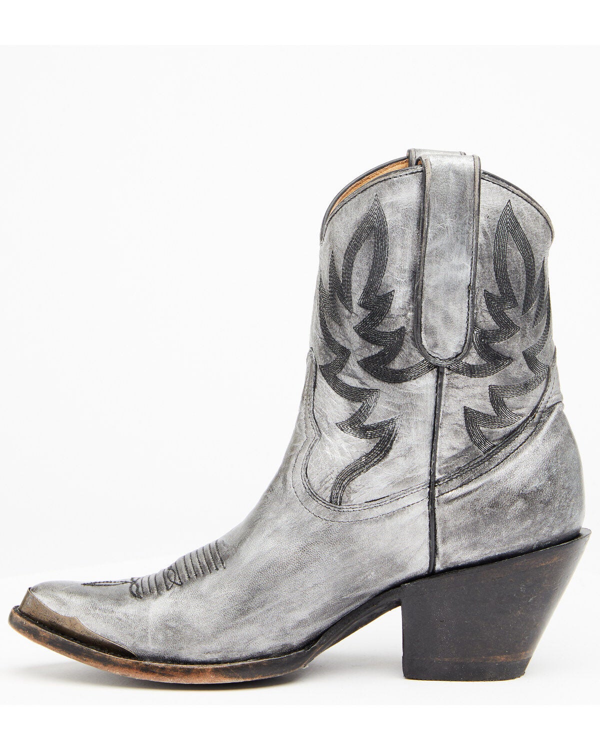 silver western booties