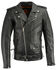 Image #1 - Milwaukee Leather Men's Classic Side Lace Concealed Carry Motorcycle Jacket - 5XTall, Black, hi-res