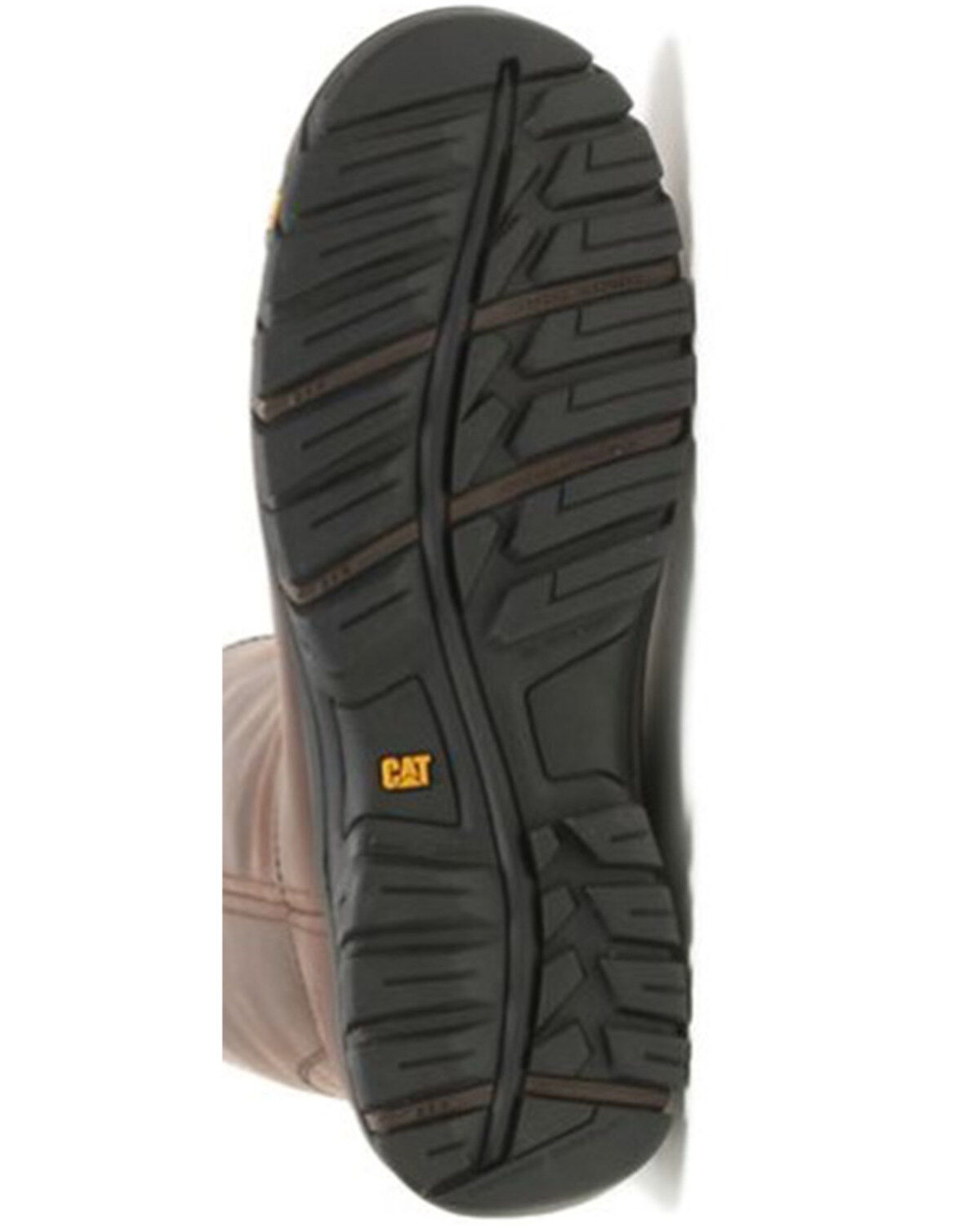 Image #6 - CAT Men's Drawbar Western Work Boots - Steel Toe, Brown, hi-res