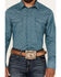 Image #3 - Wrangler Retro Men's Geo Print Long Sleeve Snap Western Shirt, Teal, hi-res