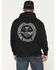 Image #1 - Troll Co Men's FR Haggler Graphic Hooded Sweatshirt, Black, hi-res