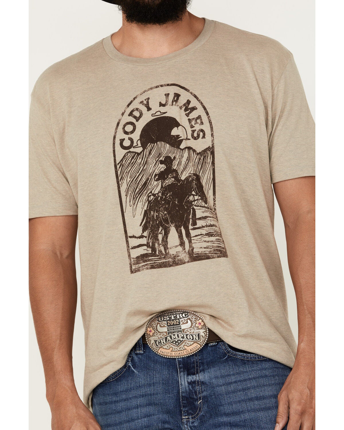 Image #3 - Cody James Men's Cowboy Sketch Short Sleeve Graphic T-Shirt, , hi-res