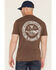 Image #1 - Troll Co Men's Haggler Short Sleeve Graphic T-Shirt, Brown, hi-res