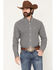 Image #1 - Ariat Men's Team Dawson Geo Print Long Sleeve Button-Down Western Shirt, Black, hi-res