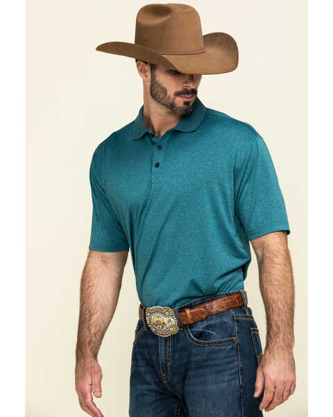 Image #3 - Cody James Core Men's Blue Tonal Short Sleeve Polo Shirt , , hi-res