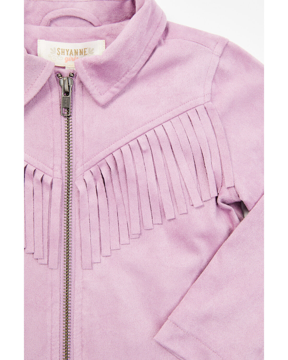Image #2 - Shyanne Toddler Girls' Faux Suede Fringe Jacket, Lavender, hi-res