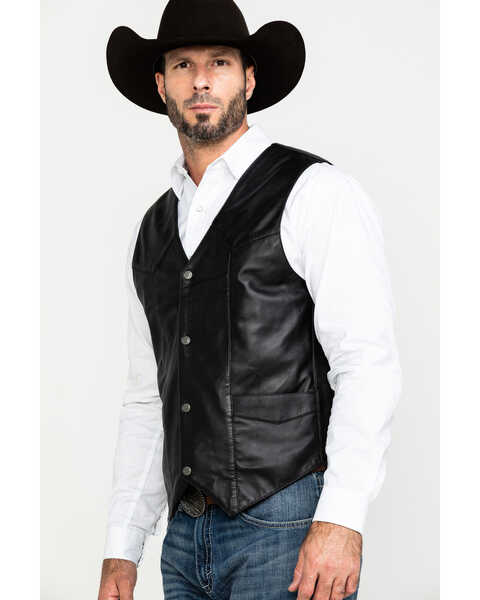 Image #3 - Liberty Wear Men's Jackson Lambskin Leather Vest , Black, hi-res