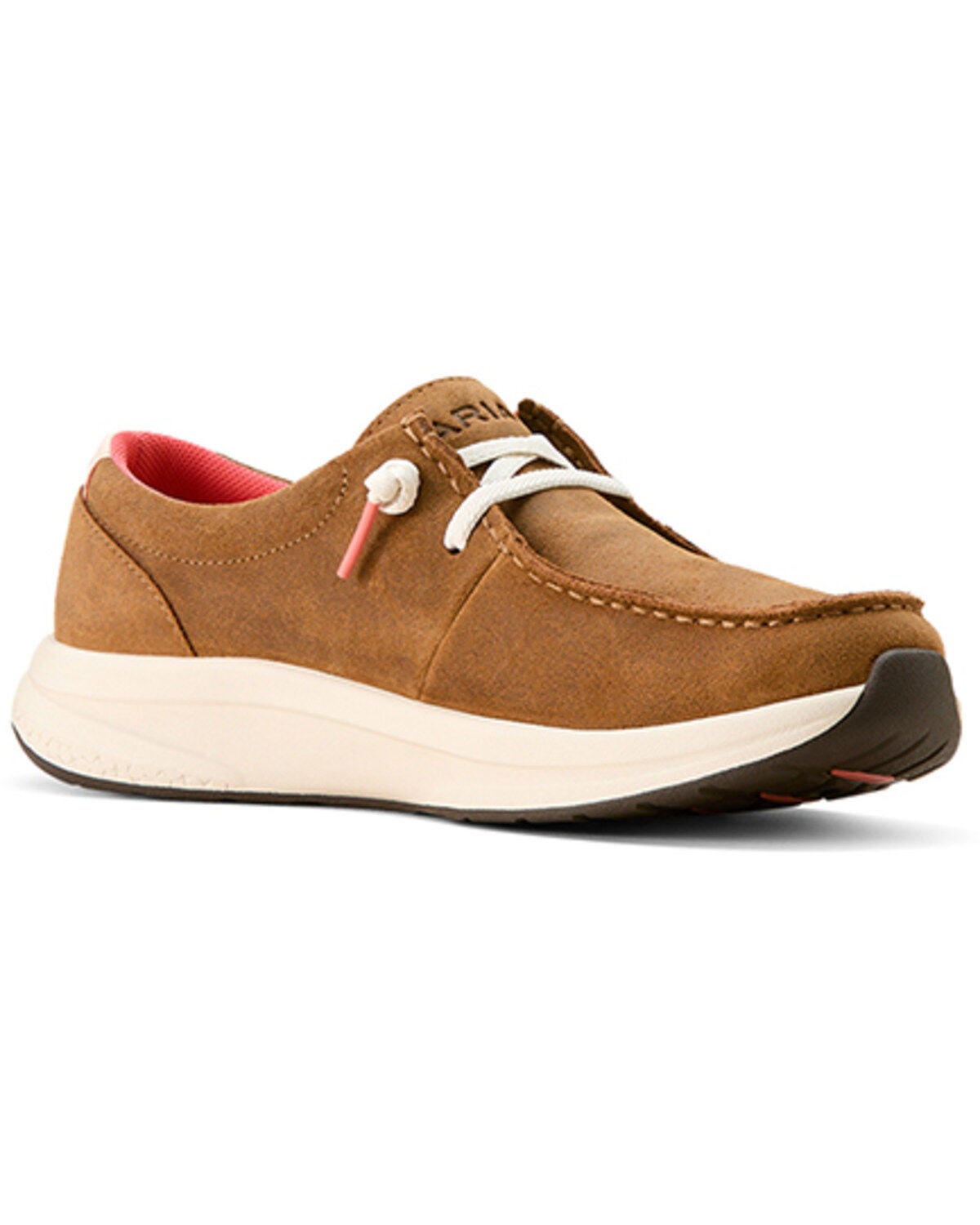 Ariat Women's Buckeye Waterproof Casual Moc Shoes, Brown, hi-res