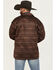 Image #4 - Ariat Men's Caldwell Southwestern Serape Stripe Print Long Sleeve Button-Down Shirt Jacket, Maroon, hi-res