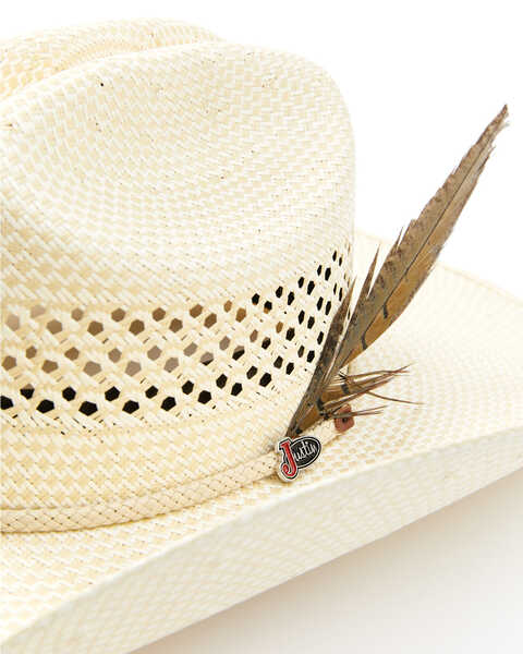 Image #2 - Justin Waco 50X Straw Cowboy Hat , Ivory, hi-res