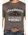 Image #3 - Jack Daniels Men's Vintage Whiskey Logo Short Sleeve Graphic T-Shirt, , hi-res