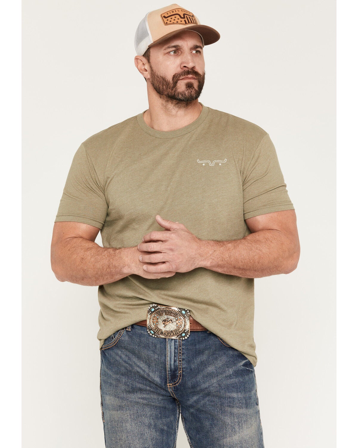 Image #2 - Kimes Ranch Men's Bullseye Short Sleeve Graphic T-Shirt, Olive, hi-res