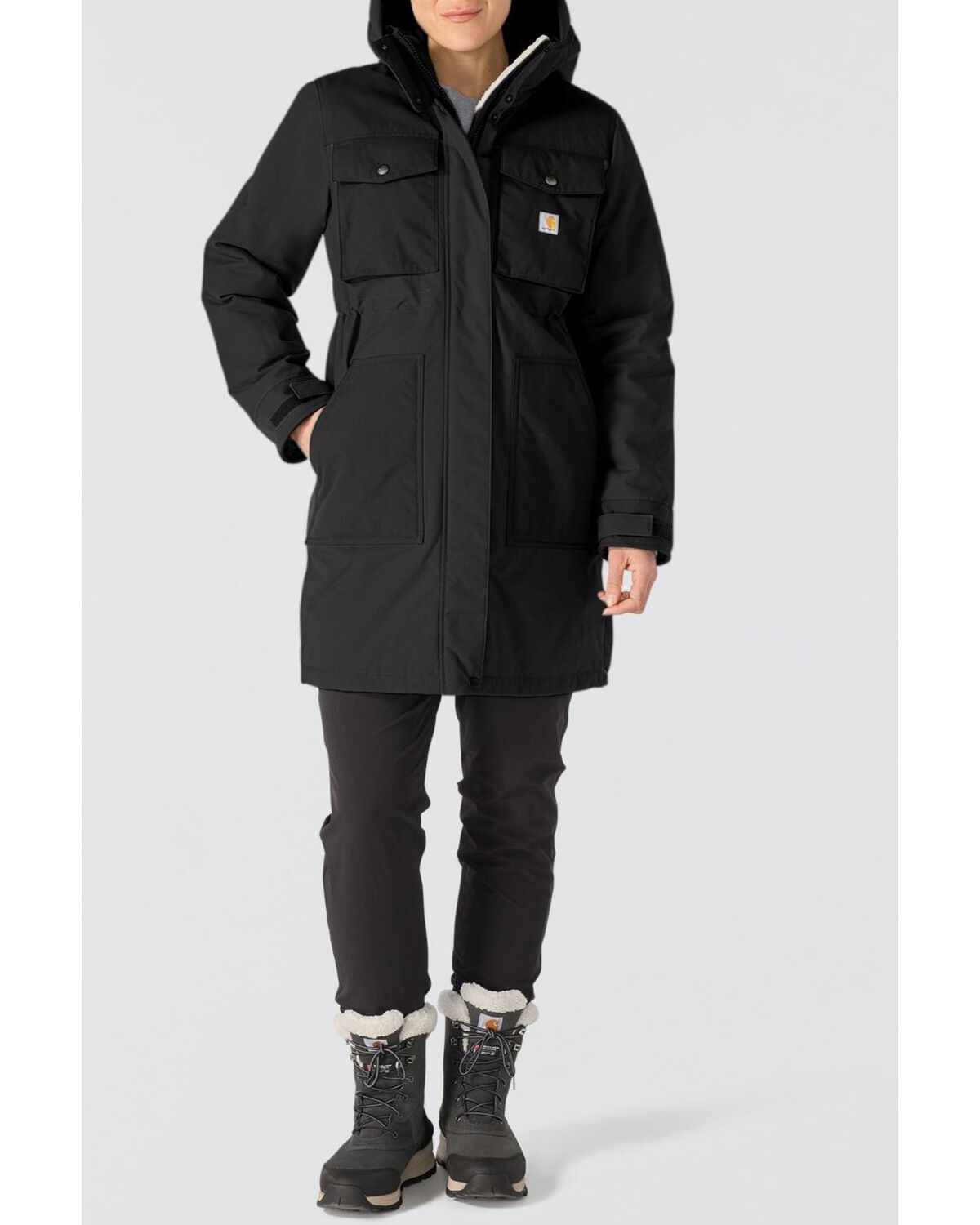 Carhartt Women's Great Lands Parka, Black, hi-res