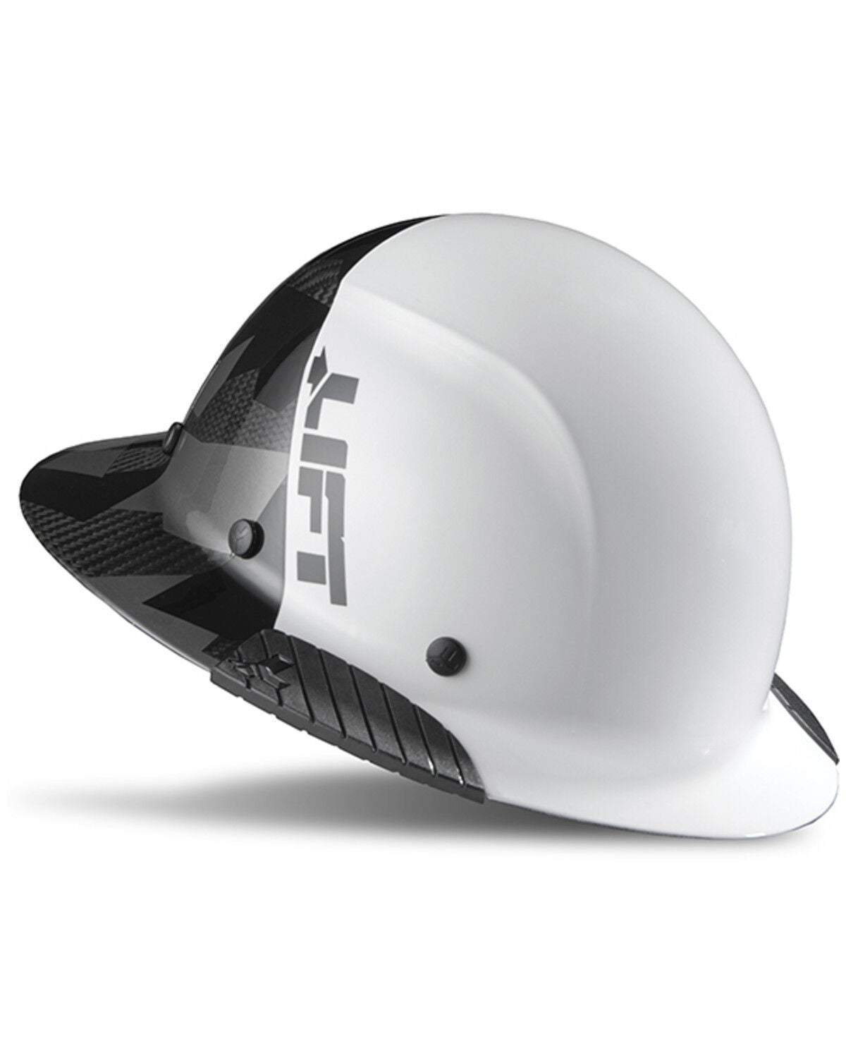Lift Safety Dax Carbon ANSI-C, TYPE 1 Full Brim Hard Hat, White, hi-res