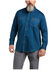 Ariat Men's FR Solid Long Sleeve Button Down Work Shirt - Tall , Teal, hi-res