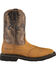 Image #2 - Ariat Men's 10" Sierra Pull-On Western Work Boots - Square Toe, Aged Bark, hi-res