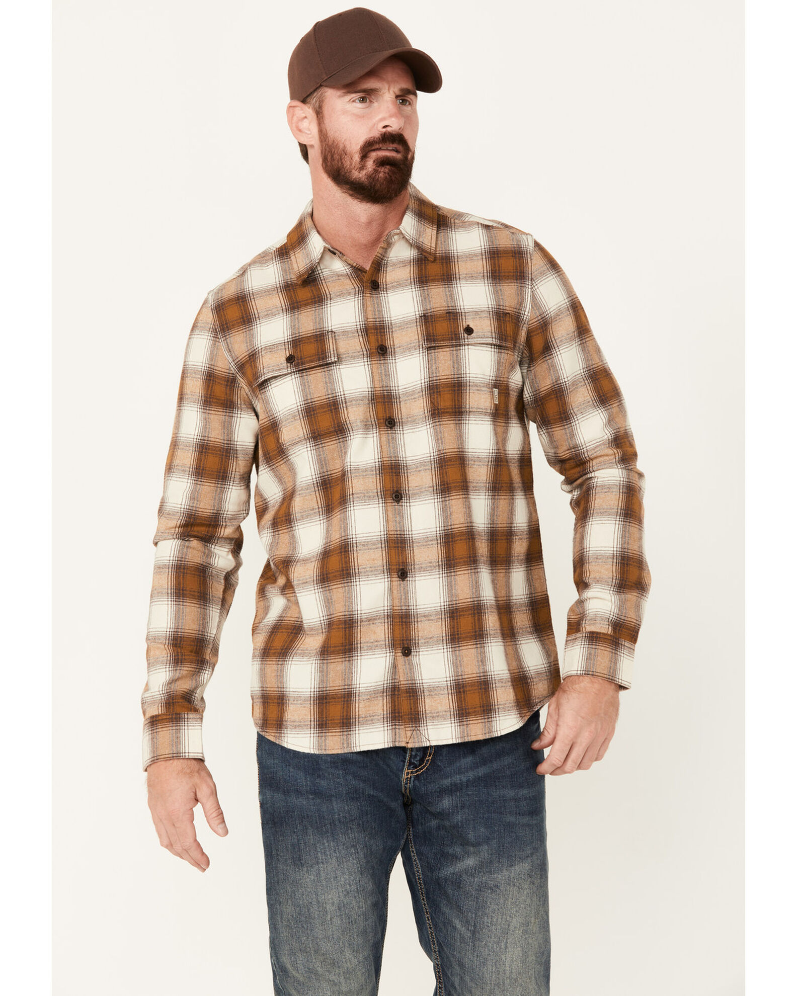 Brothers Sons Men s Stewert Everyday Plaid Print Button Down