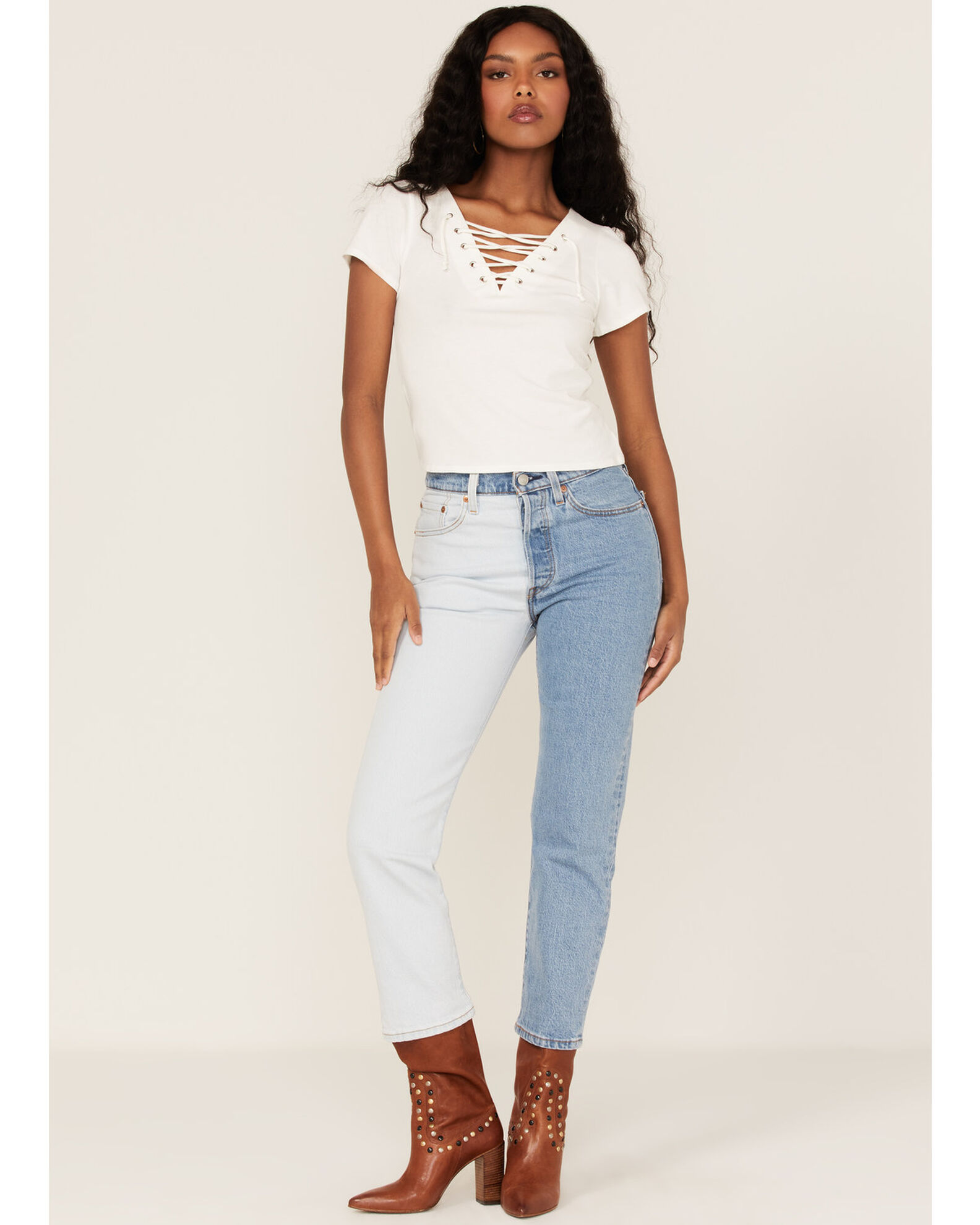 Levis two toned jeans sales