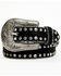 Shyanne Girls' Lace & Studs Western Belt, Black, hi-res