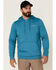 Columbia Men's Teal Basic Logo Graphic Hooded Sweatshirt , Teal, hi-res