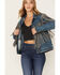 STS Ranchwear Women's Gretchen Fringe Denim Jacket, Blue, hi-res