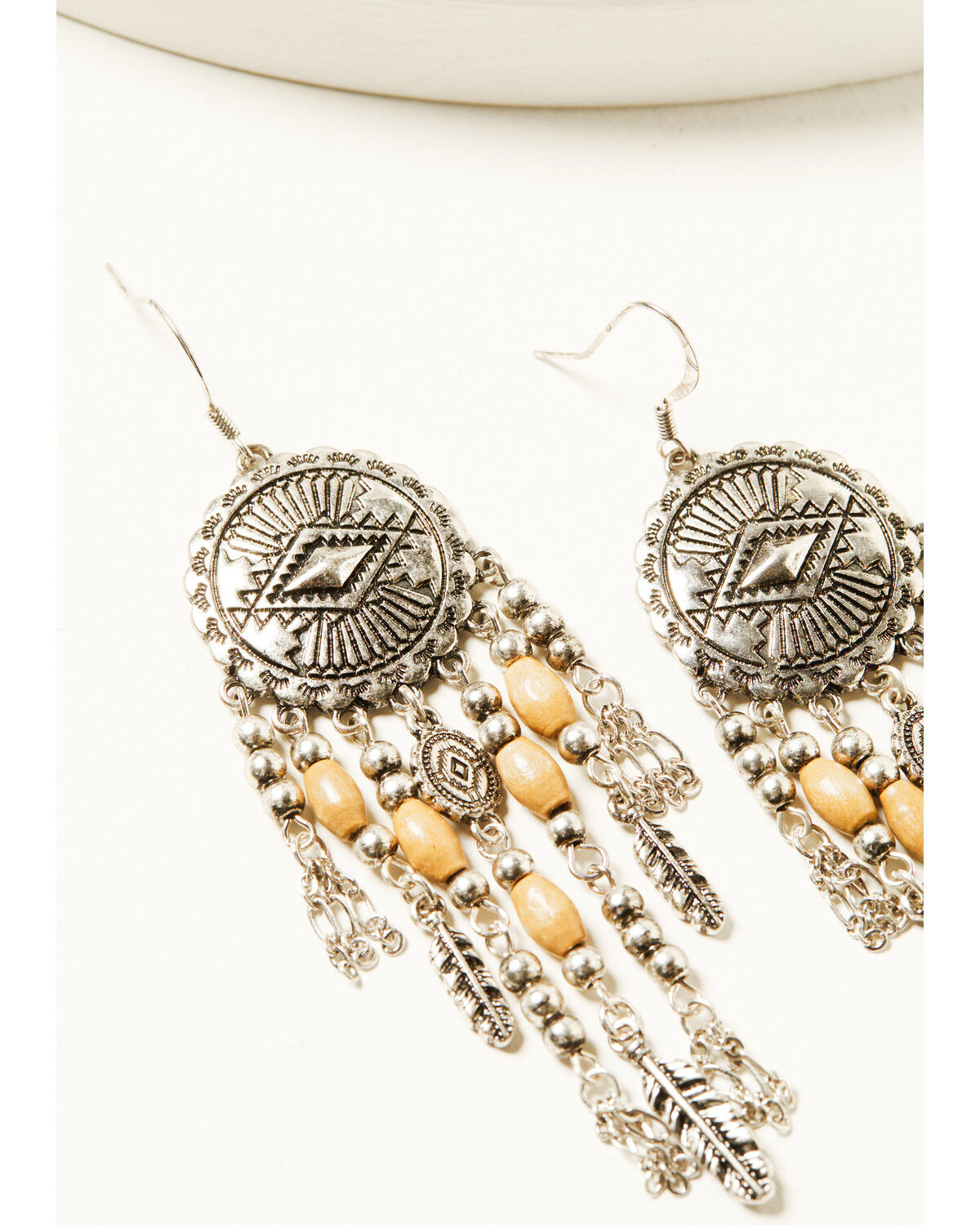 Image #2 - Shyanne Women's Moonrise Canyon Chandelier Earrings, Silver, hi-res