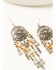 Image #2 - Shyanne Women's Moonrise Canyon Chandelier Earrings, Silver, hi-res