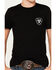 Image #4 - Ariat Boys' Cactus Flag Short Sleeve Graphic T-Shirt, Black, hi-res