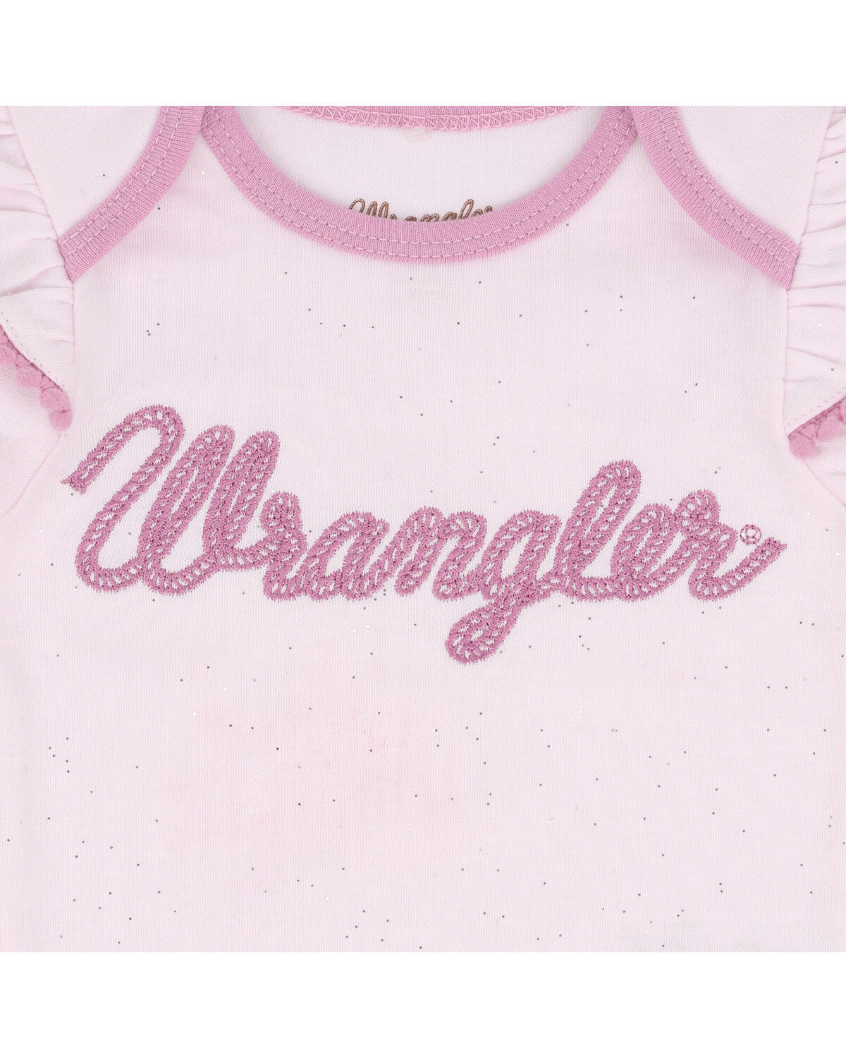 Image #4 - Wrangler Infant Girls' Logo And Floral Long Sleeve Snap Onesie Set - 3 Piece, Multi, hi-res