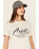 Image #2 - Ariat Women's Rebar Logo Short Sleeve Graphic Work Tee, Grey, hi-res