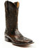Image #1 - Corral Men's Overlay Embroidered Western Boots - Broad Square Toe, Black, hi-res