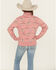 Image #4 - Ariat Girls' Horse Print 1/4 Zip Pullover, Pink, hi-res