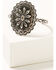 Idyllwind Women's Turquoise Beaded Silver Concho Trail Cuff Bracelet Set, Silver, hi-res