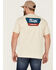Image #4 - Brixton Men's Linwood Logo Graphic Standard T-Shirt, Cream, hi-res