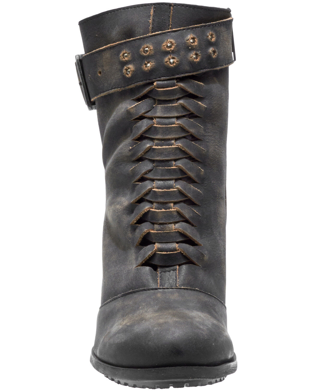 Image #5 - Harley Davidson Women's Calkins Moto Boots - Round Toe, , hi-res