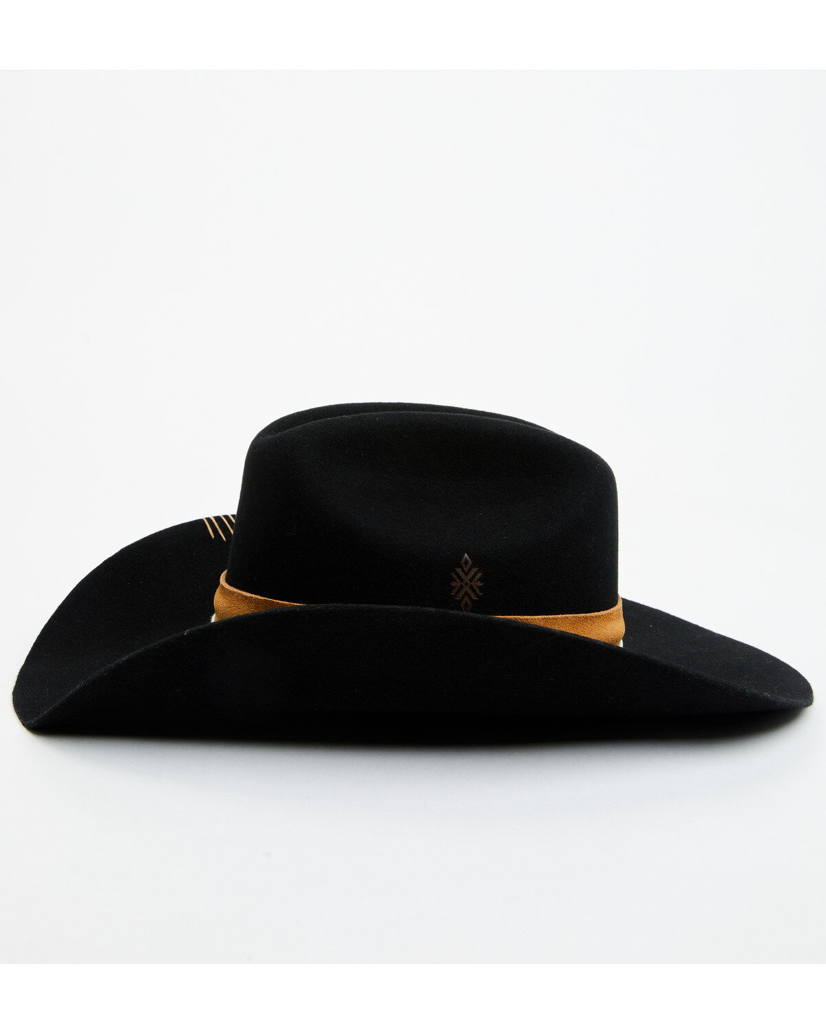 Image #3 - Idyllwind Women's Terranova Felt Cowboy Hat, Black, hi-res