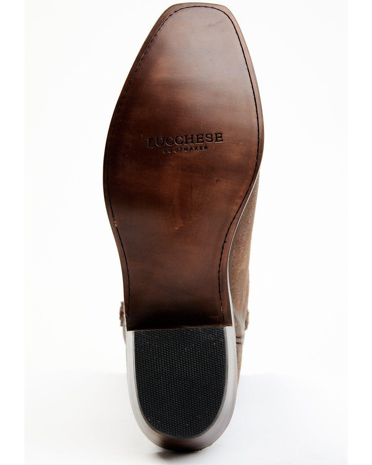 Image #7 - Lucchese Men's Brazos Western Boots - Square Toe, Brown, hi-res