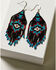 Image #1 - Idyllwind Women's Amarillo Antique Silver Seed Bead Fringe Earrings, Silver, hi-res