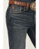 Image #2 - Moonshine Spirit Men's Pantera Wash Decker Slim Straight Stretch Denim Jeans, Dark Wash, hi-res