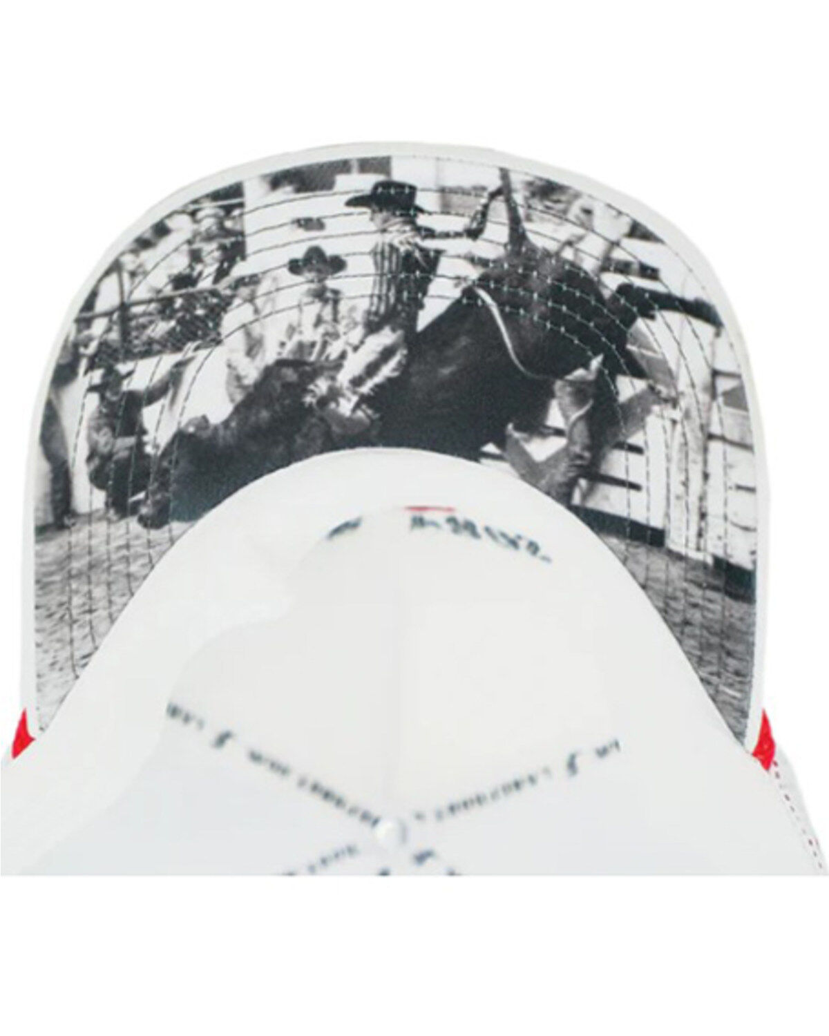Image #3 - Lane Frost Tough Logo Ball Cap, White, hi-res