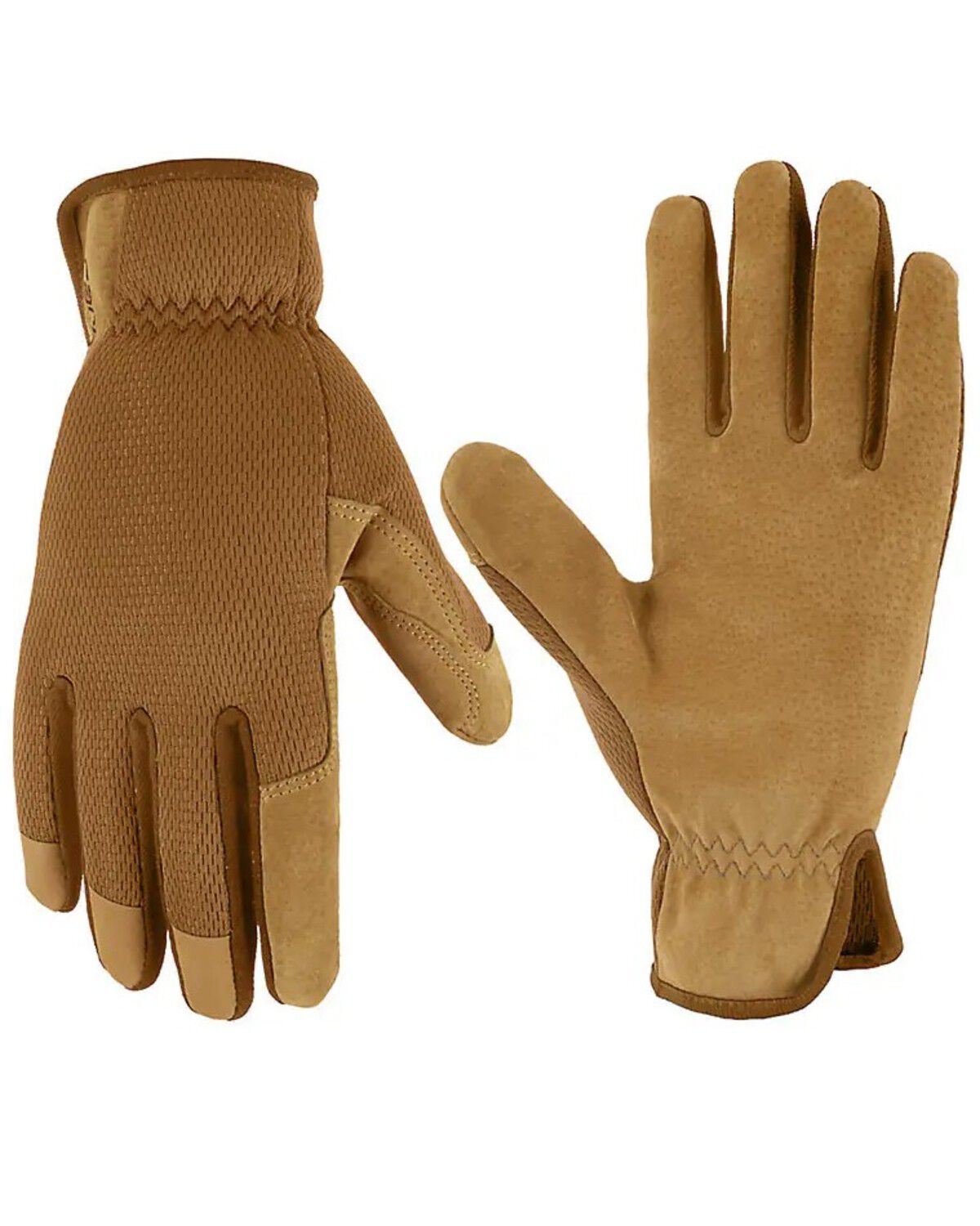 Image #1 - Carhartt Women's Leather High Dexterity Gloves, Brown, hi-res