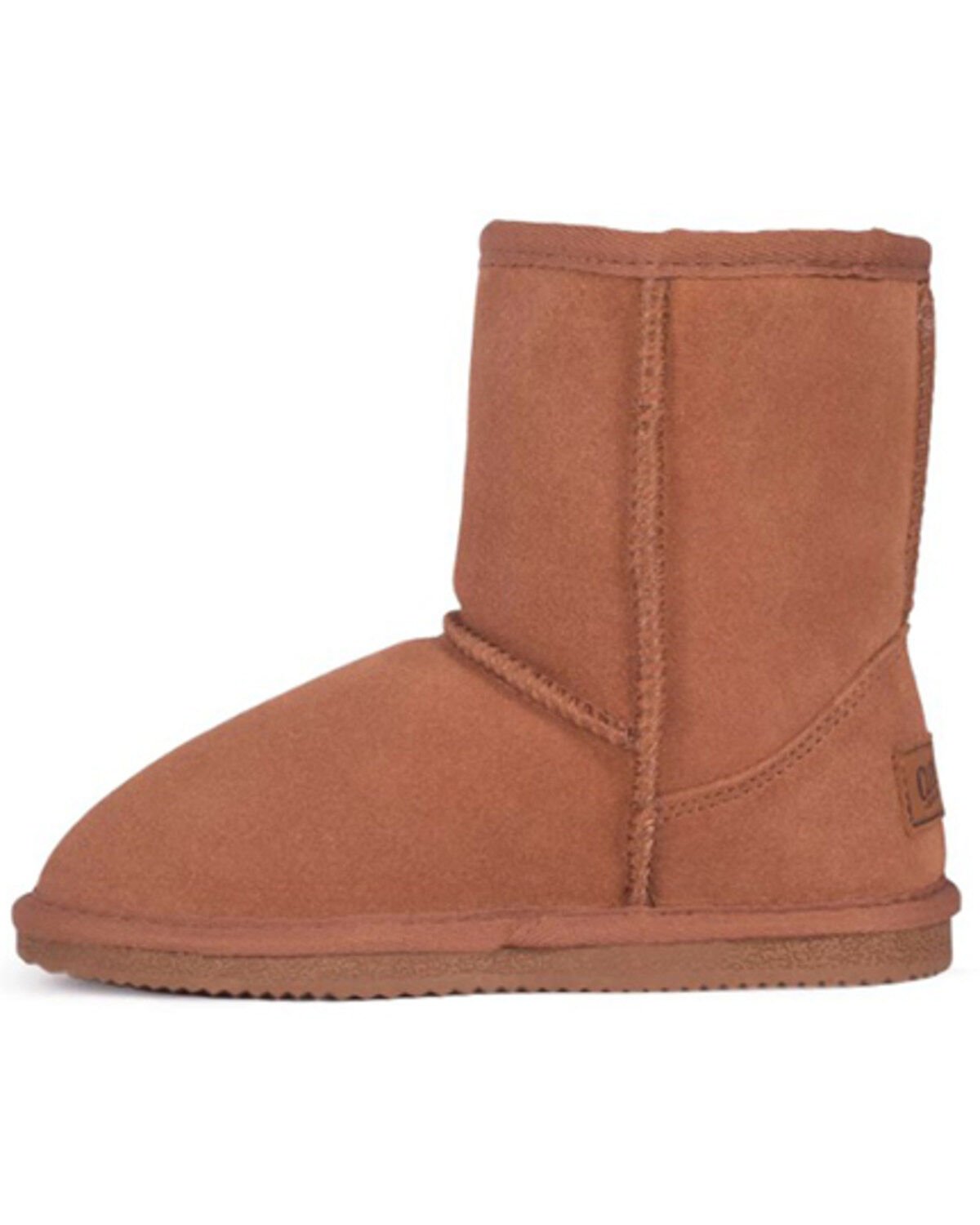 Image #2 - Cloud Nine Girls' Sheepskin Boots - Round Toe, Chestnut, hi-res