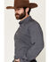 Image #2 - Cinch Men's Geo Print Long Sleeve Button-Down Stretch Western Shirt, Blue, hi-res