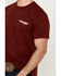 Image #3 - Wrangler Men's Boot Barn Exclusive Cowboy Southwestern Short Sleeve Graphic T-Shirt, Burgundy, hi-res