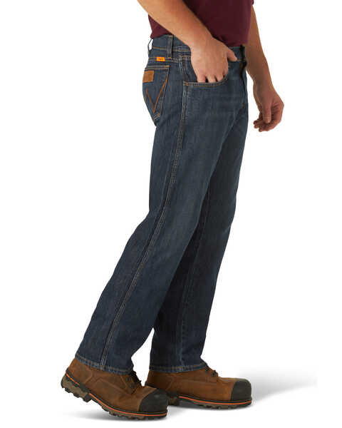Image #3 - Wrangler Retro Men's FR Eagles Dark Slim Straight Work Jeans , , hi-res