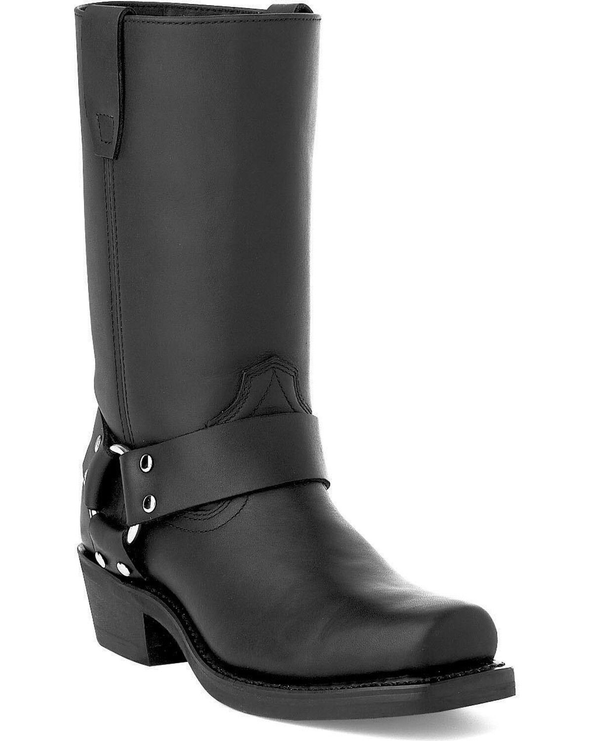 ladies black biker style boots