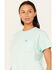 Image #3 - Ariat Women's Rebar Workman True Grit Short Sleeve Work T-Shirt, Turquoise, hi-res