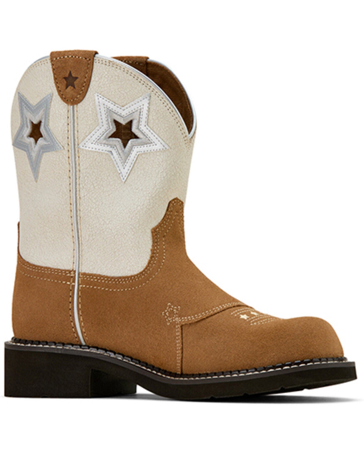 Ariat Women's Fatbaby Heritage Star Performance Western Boots - Round Toe, Tan, hi-res
